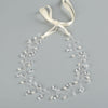 White flat beads