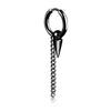 Short tip + chain ear buckle black