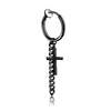 Medium cross ear clip black
