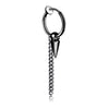 Short tip + chain ear clip black