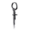 Medium cross ear buckle black