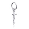 Medium cross ear buckle steel color