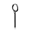 Square stick ear buckle black