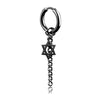 Hexagram ear clip black