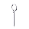 Square stick ear buckle steel color