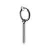 Round stick ear clip black