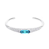 Silver + sea blue