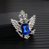 Silver blue diamond