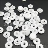 Spot direct selling disposable stationery box white resin double buckle baby sweater round buckle two buckle