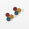 Yellow red blue round ears