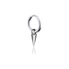 Single pointed ear buckle steel color