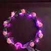 发光9花肉粉花环