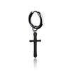 Large cross ear buckle black