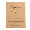 Aquarius gold card gold chain
