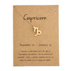 Capricorn gold card gold chain