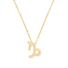 Capricorn cardless gold chain