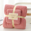 Auspicious rose color / bath towel 70*140cm+ towel 35*75cm
