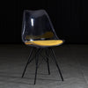 Yellow-black metal legs / 40*40*85cm