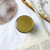 Epoxy round bracket - glitter powder - black gold