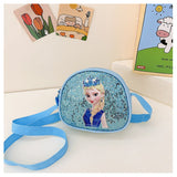 Children's diagonal bag kindergarten baby 2-3-4-5 years old girl princess bag Aisha sequins personality matching bag