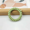 Frosted large telephone cord - medium green