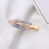 Gold clip purple pastel
