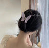 Thick purple butterfly clip