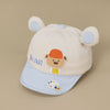 Light blue-cartoon bear / suitable for 4-24 months head circumference 41-48cm