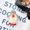 Plush bracket - little penguin - gray