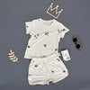 Bamboo fiber blueberry (short sleeve shorts set) / 80cm
