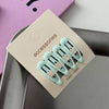 Four water drops bb-light blue green