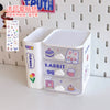4# white cloud storage box (free stickers)