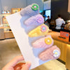 4# daisy plush hair clip-5pcs
