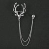 Silver deer head
