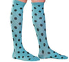 Black dots on a blue background / small size