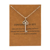 Confidence is the key -6404 gold card silver chain