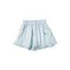 Embroidered denim shorts / 80cm