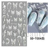 Embossed sticker 5d-t04 white (bare chip) / normal specifications