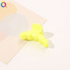 Frosted mini clip-five round fluorescent yellow / qiyue factory direct sales