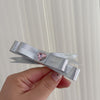 Leather flash diamond - silver double knot