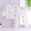 Blue monkey suit on white background / 52cm recommended 0-1 month