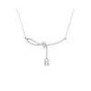 A pink bow necklace
