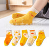 Little yellow duck children's socks / 9 months to 2 years old (foot length 9-12cm)