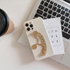 Straight edge imitation liquid - beauty head bracelet - white / iphone 7/8/se 2020