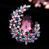 Wine red crystal moon