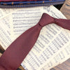 Wine red matte tie hand type *8cm
