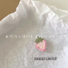 Fabric strawberry barrette