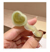 3#pearl love hair clip-green