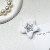 Plush bracket - pentagram - silver
