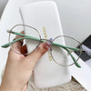 Silver frame green legs / 0 degrees (anti-blue light flat mirror)